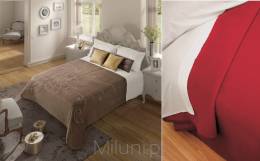 PIEL Koc/narzuta na łóżko PREMIUM CATHY PES 220x240,czerwony