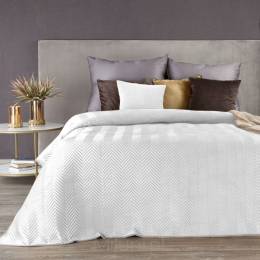 Narzuta na łóżko velvet SOFIA  170x210 biały