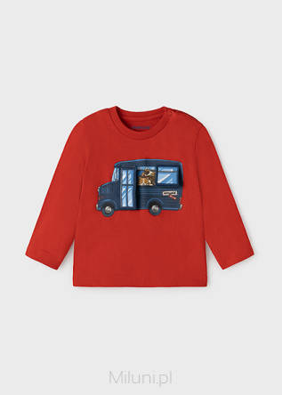 Koszulka PLAY WITH autobus,czerwony