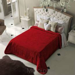 PIEL Koc/narzuta na łóżko PREMIUM EMILY PES 220x240,czerwony