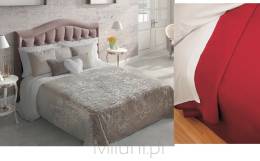 PIEL Koc/narzuta na łóżko PREMIUM BELLA PES 220x240 czerwony