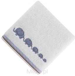 Ręcznik dziecięcy BABY 9  50x90 biały + niebieski