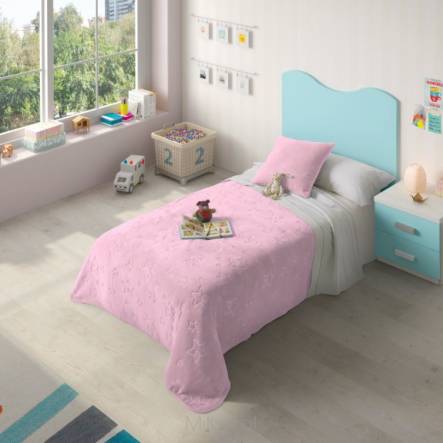 PIEL Koc/narzuta na łóżko PREMIUM ESTRELLA 160x220,różowy