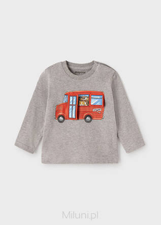 Koszulka PLAY WITH autobus,szary