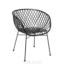 Krzesło Lounge 59x76 cm czarne