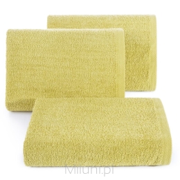 Ręcznik bawełniany gładki 70x140 musztarda