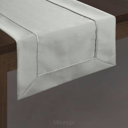 Bieżnik/Obrus stołowy mereżka MADELE 40x140,srebrny