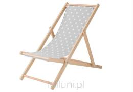 Krzesło ogrodowe rozkładane / Leżak Jose 57x105 cm szare 